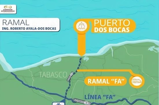 Corredor del Istmo destraba ramal ferroviario hacia Dos Bocas